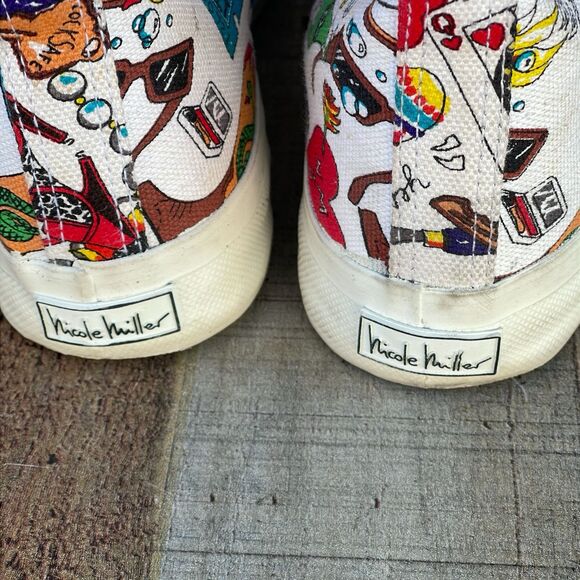 Nicole Miller | Shoes | Vintage Nicole Miller Pop Art Retro Lace Up
